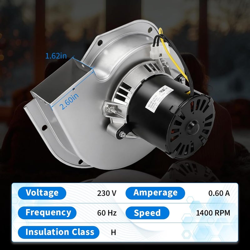 Lazenta A269 Draft Inducer Blower Motor Compatible with Dayton 45KD35,Fasco 7021-11242,7021-11852,7121-11242, Trane 7021-11054,X38040363010 Motors - Image 4